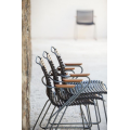 Крісло Click Dining Chair Bamboo Armrests Olive Green3